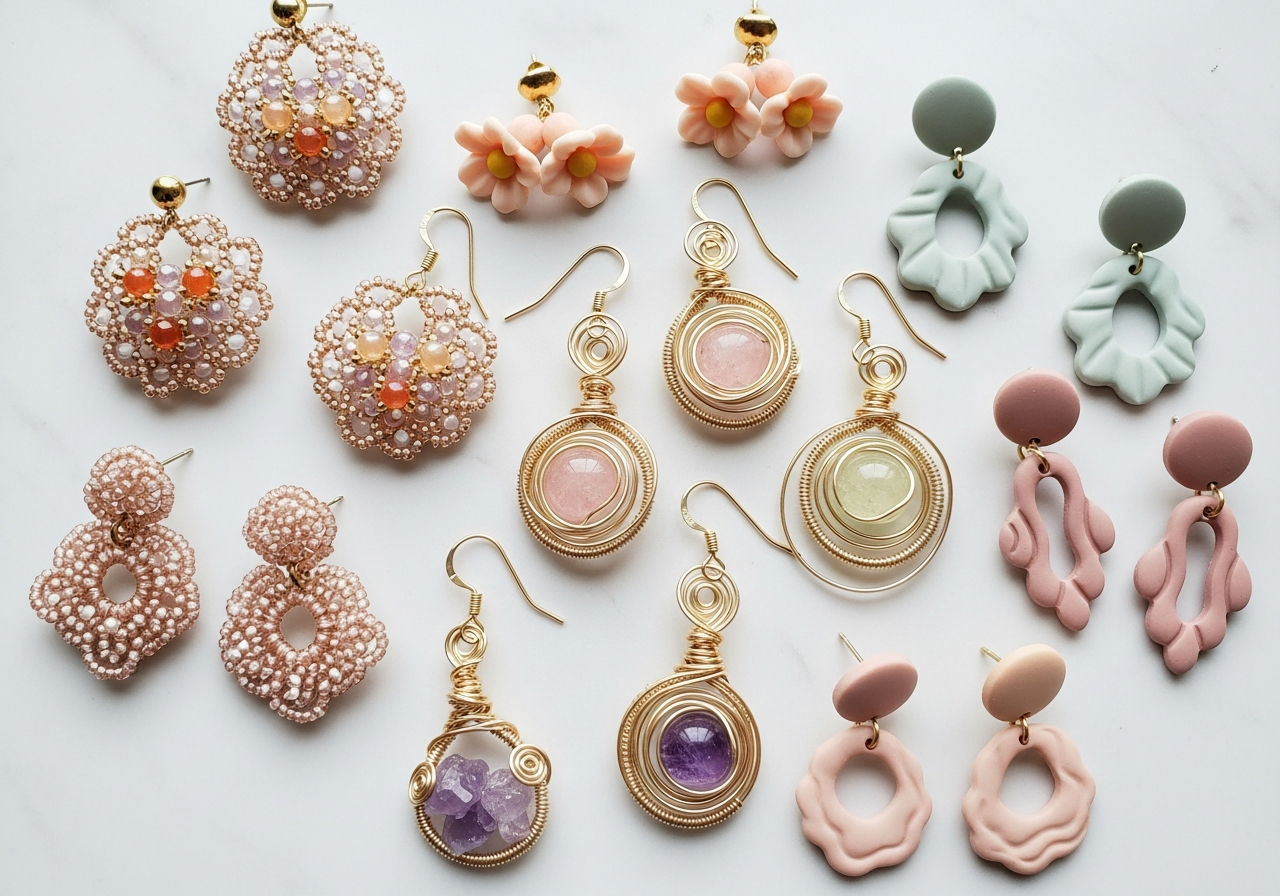 Коллекция handmade серёжек